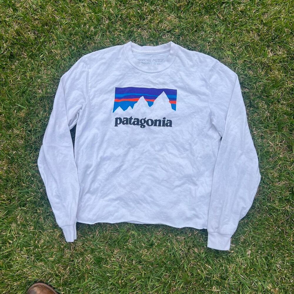 Patagonia regular Fit responsibili - tee y2k cropped long sleeve tee mens size X